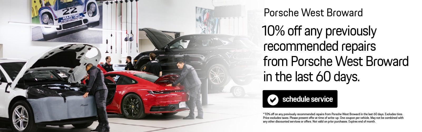 10% Off any previously recommended repairs.